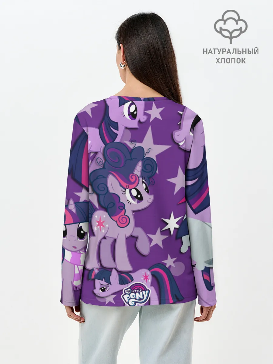 Лонгслив женский. Хлопок / Twilight Sparkle