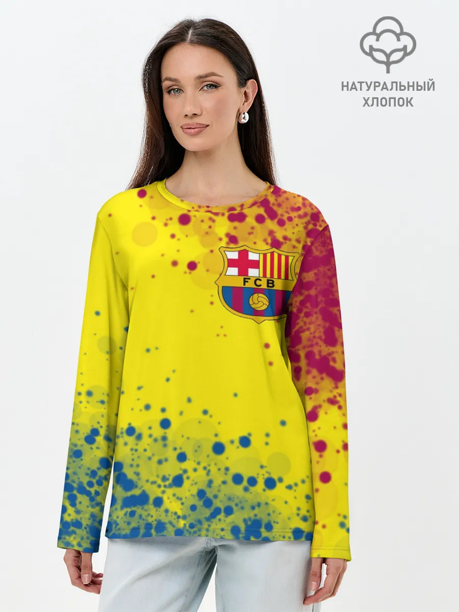 Лонгслив женский. Хлопок / Barcelona