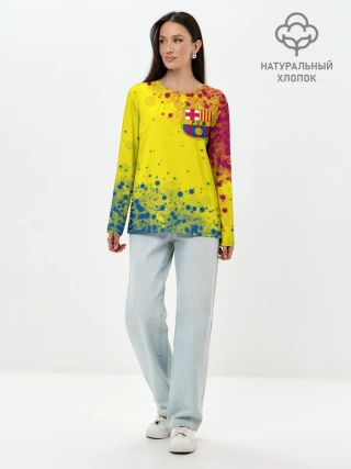 Лонгслив женский. Хлопок / Barcelona
