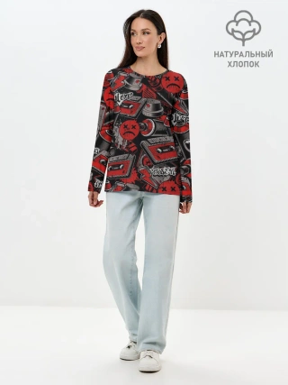 Лонгслив женский. Хлопок / Hip hop Urban style