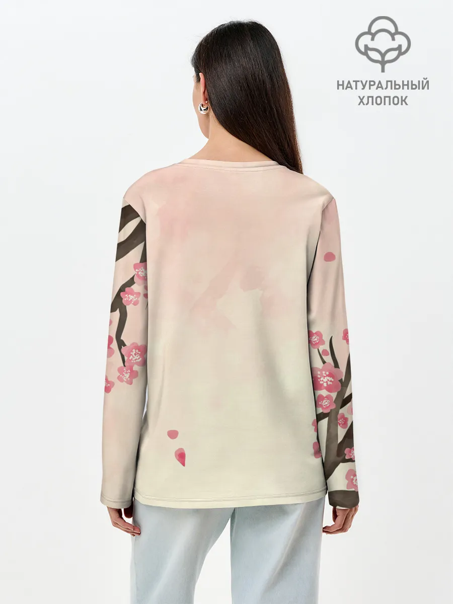 Лонгслив женский. Хлопок / АСТА сакура | Black Clover