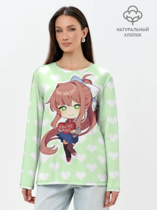 Лонгслив женский. Хлопок / Chibi Monika