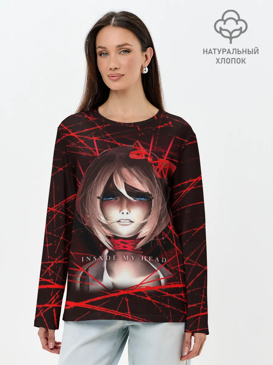Лонгслив женский. Хлопок / Literature Club Саёри