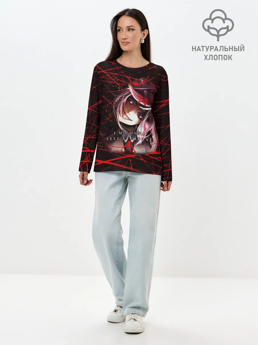 Лонгслив женский. Хлопок / Literature Club Нацуки