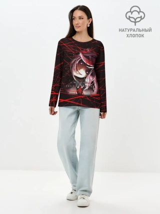 Лонгслив женский. Хлопок / Literature Club Нацуки