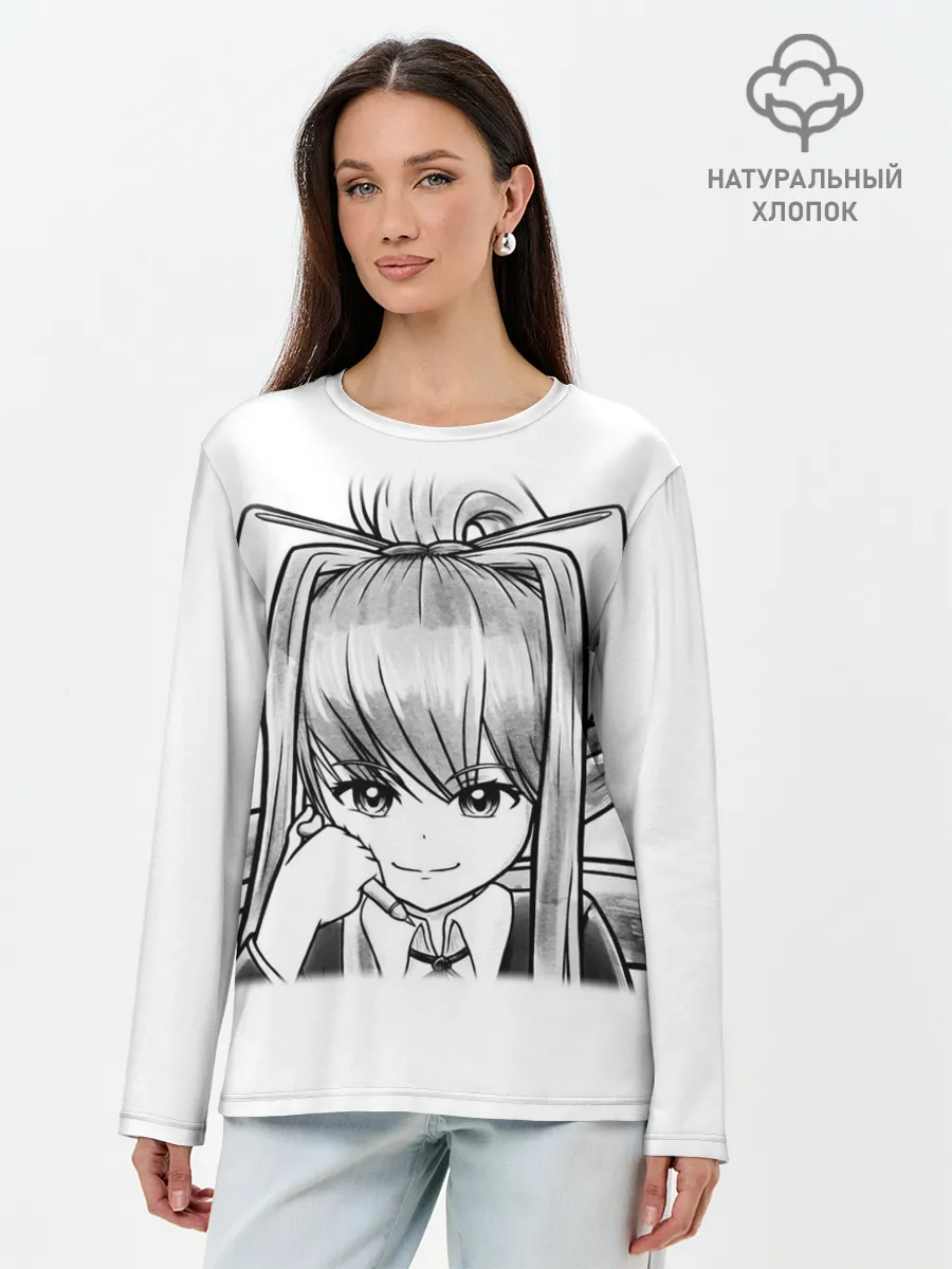 Лонгслив женский. Хлопок / Doki Doki Literature Club