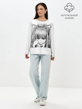 Лонгслив женский. Хлопок / Doki Doki Literature Club