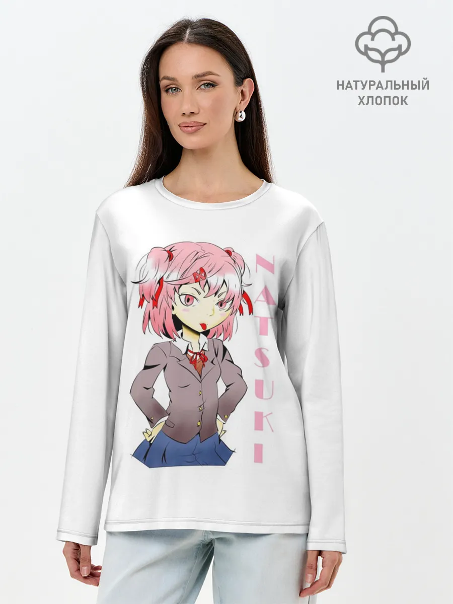 Лонгслив женский. Хлопок / Doki Doki NATSUKI