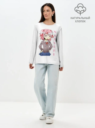 Лонгслив женский. Хлопок / Doki Doki NATSUKI