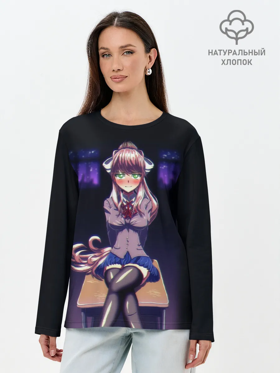 Лонгслив женский. Хлопок / МОНИКА