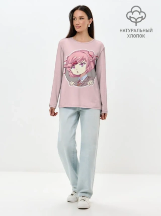 Лонгслив женский. Хлопок / Нацуки