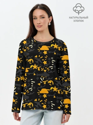 Лонгслив женский. Хлопок / День победы