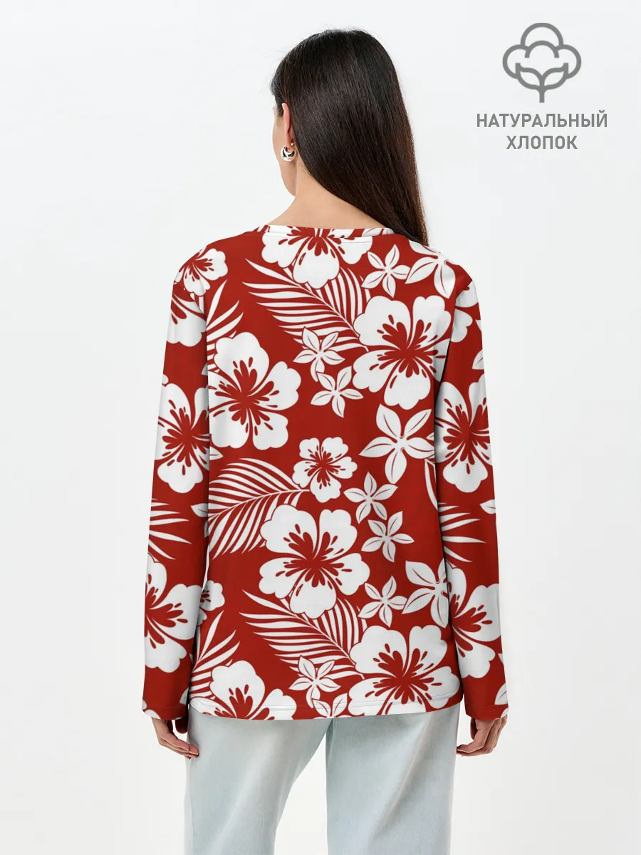 Лонгслив женский. Хлопок / ALOHA HAWAII | АЛОХА ГАВАЙИ