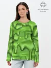 Лонгслив женский. Хлопок / Green Slime