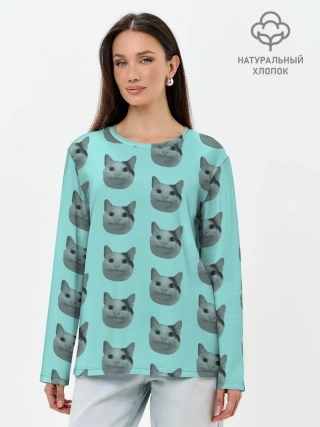 Лонгслив женский. Хлопок / ШТОШ