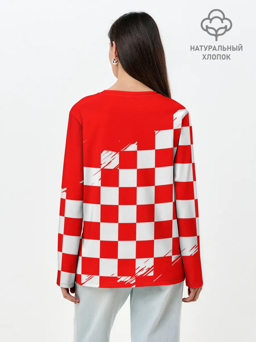 Лонгслив женский. Хлопок / ЛУКА МОДРИЧ / LUKA MODRIC