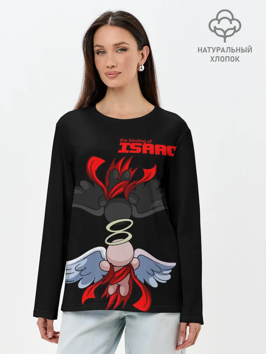 Лонгслив женский. Хлопок / The Binding of isaac Angels