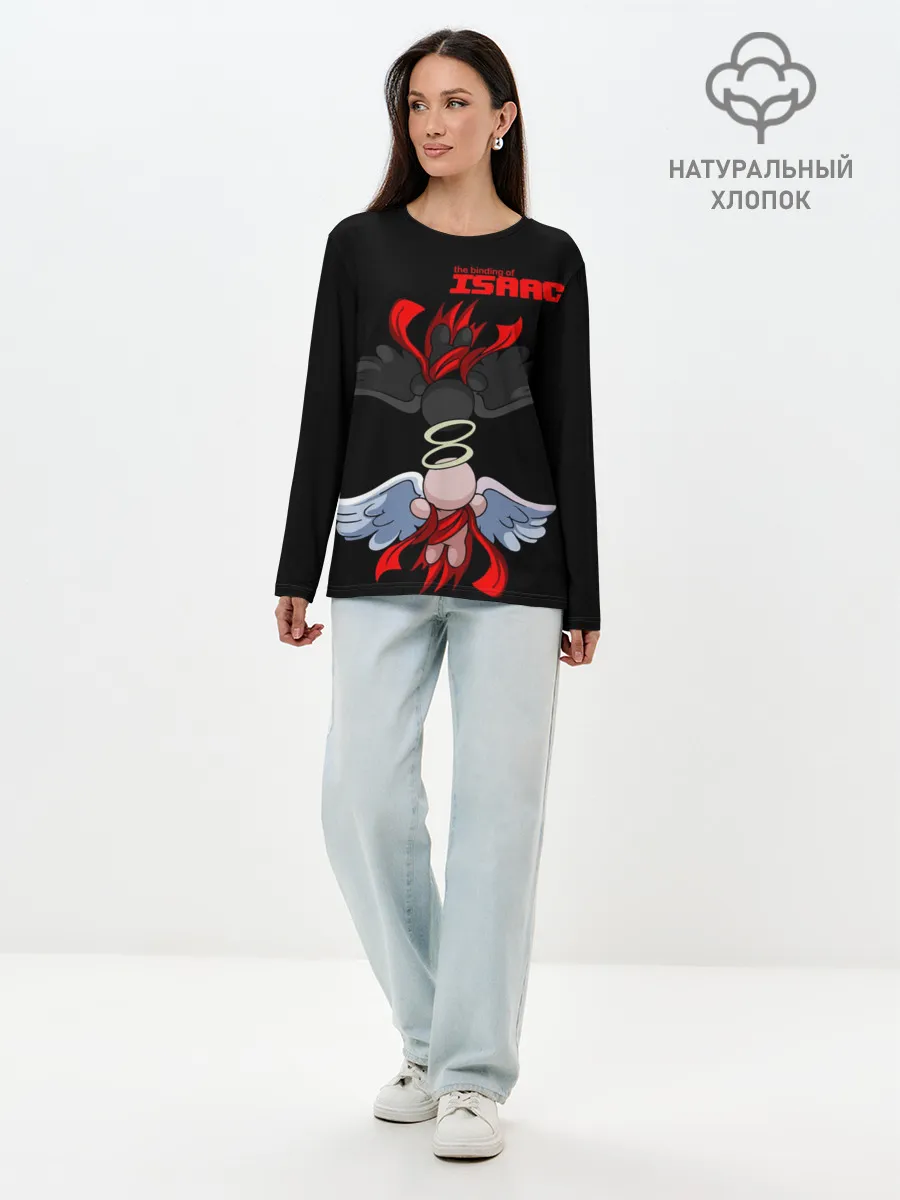 Лонгслив женский. Хлопок / The Binding of isaac Angels