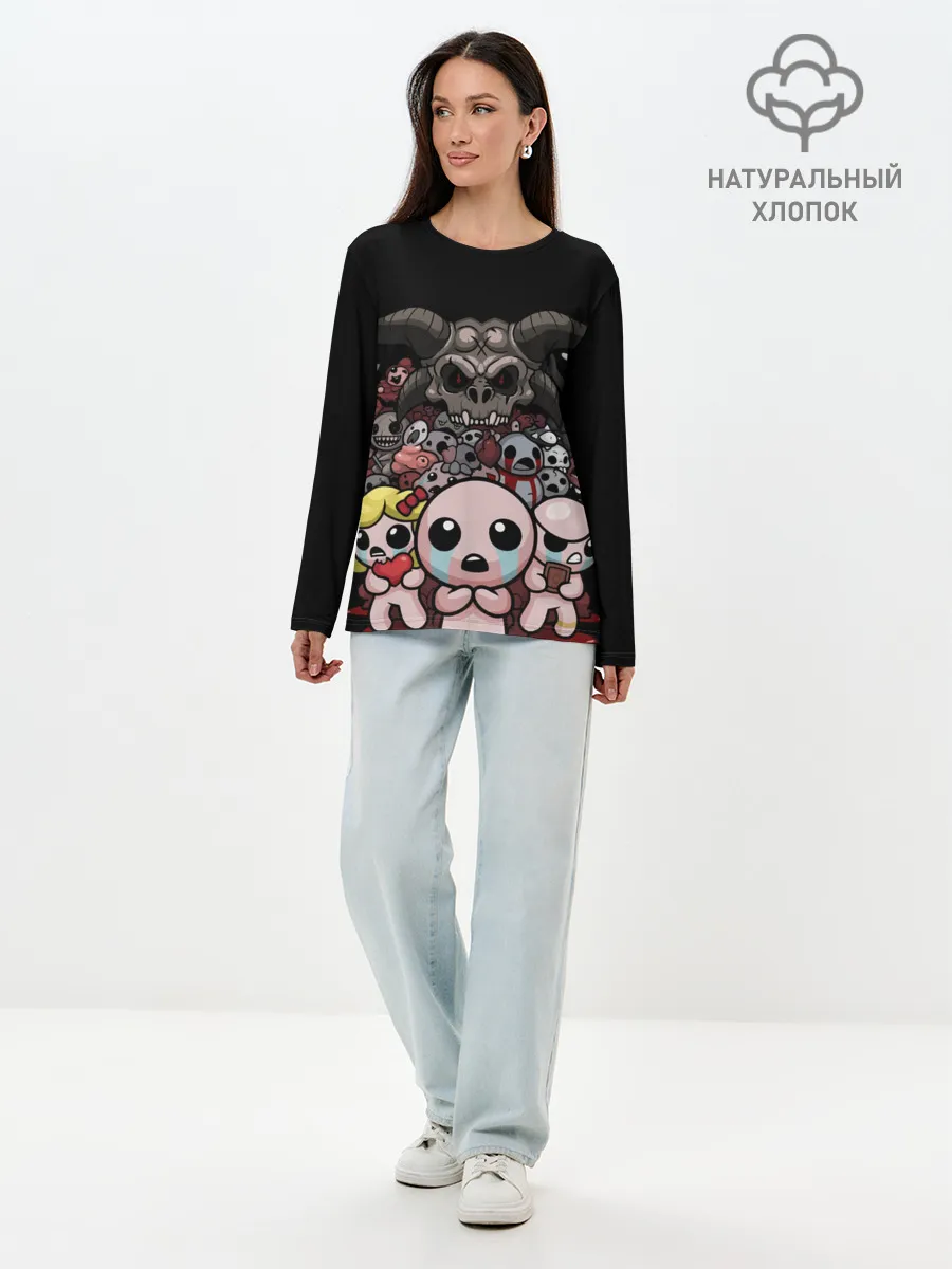 Лонгслив женский. Хлопок / The Binding of isaac | bosses