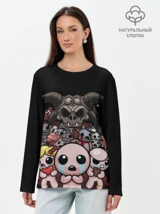 Лонгслив женский. Хлопок / The Binding of isaac | bosses