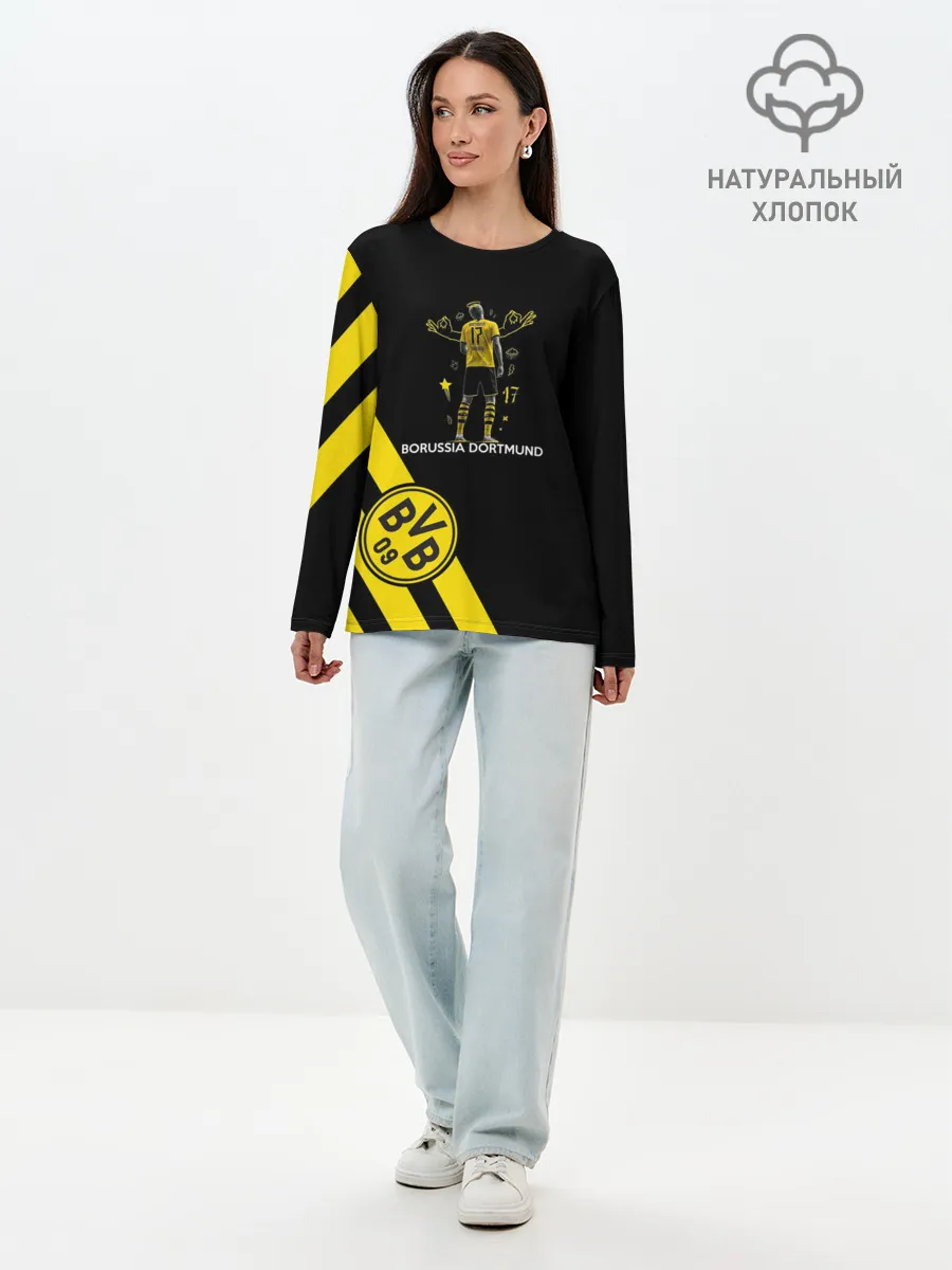 Лонгслив женский. Хлопок / Холанд Боруссия