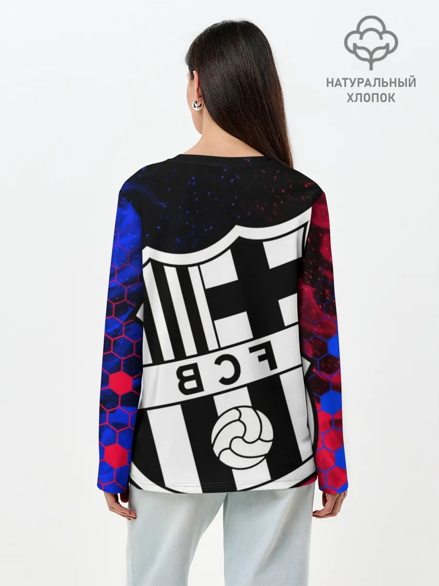 Лонгслив женский. Хлопок / ЛУИС СУАРЕС / БАРСЕЛОНА