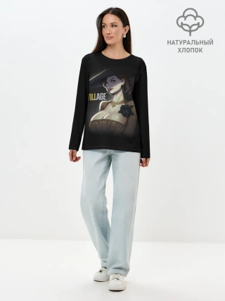 Лонгслив женский. Хлопок / Resident Evil Village Вампирша