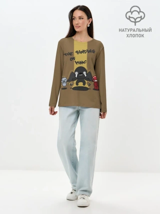 Лонгслив женский. Хлопок / Жертвоприношение Исаака /Isaac