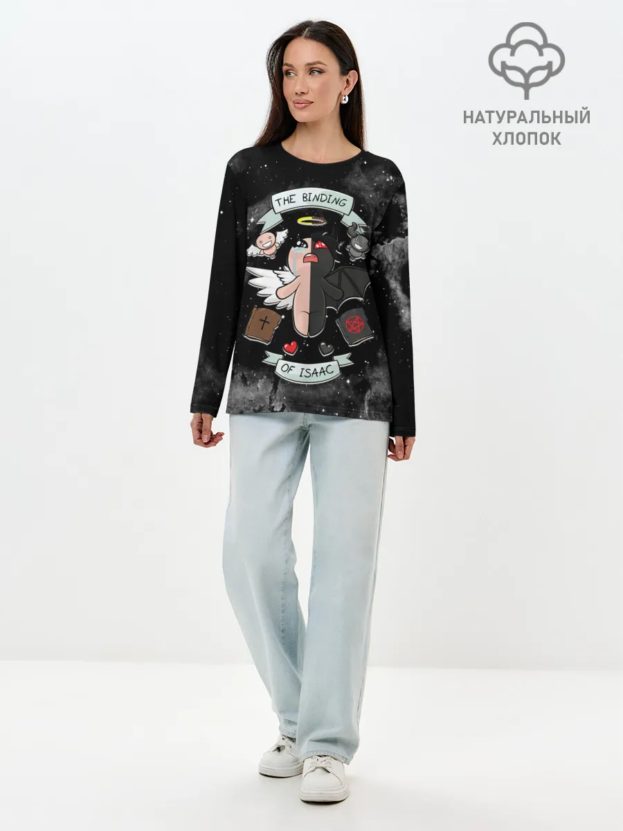 Лонгслив женский. Хлопок / Sides of Isaac