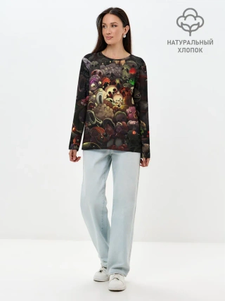 Лонгслив женский. Хлопок / Кошмар Исаака