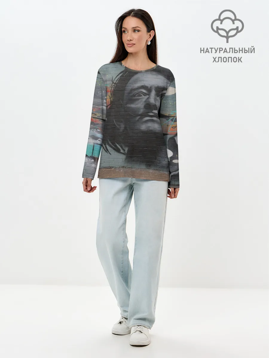 Лонгслив женский. Хлопок / Сальвадор Дали