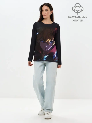 Лонгслив женский. Хлопок / ТАРТАЛЬЯ - GENSHIN IMPACT