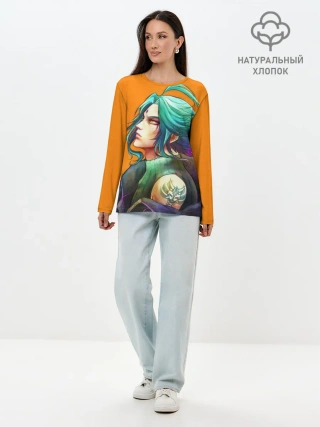 Лонгслив женский. Хлопок / СЯО / GENSHIN IMPACT