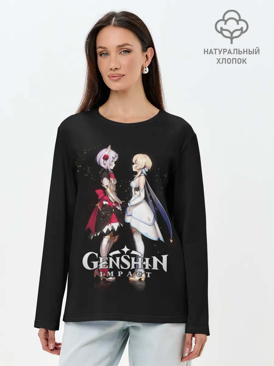Лонгслив женский. Хлопок / GENSHIN IMPACT