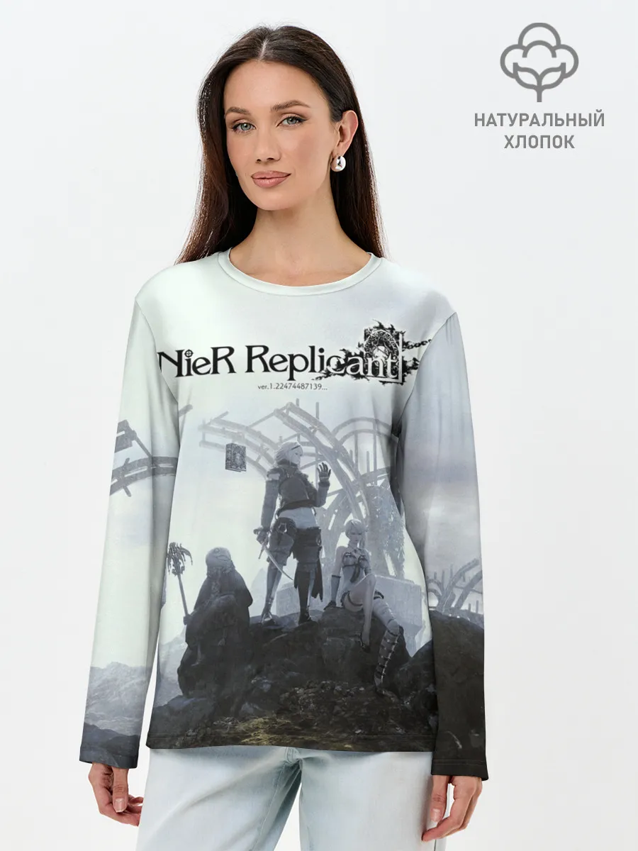 Лонгслив женский. Хлопок / NieR Replicant