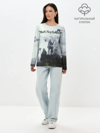 Лонгслив женский. Хлопок / NieR Replicant
