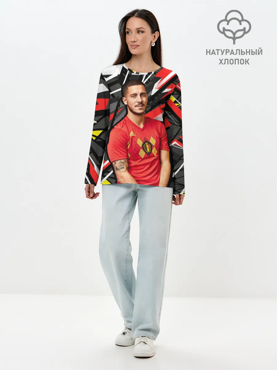 Лонгслив женский. Хлопок / Эден Азар