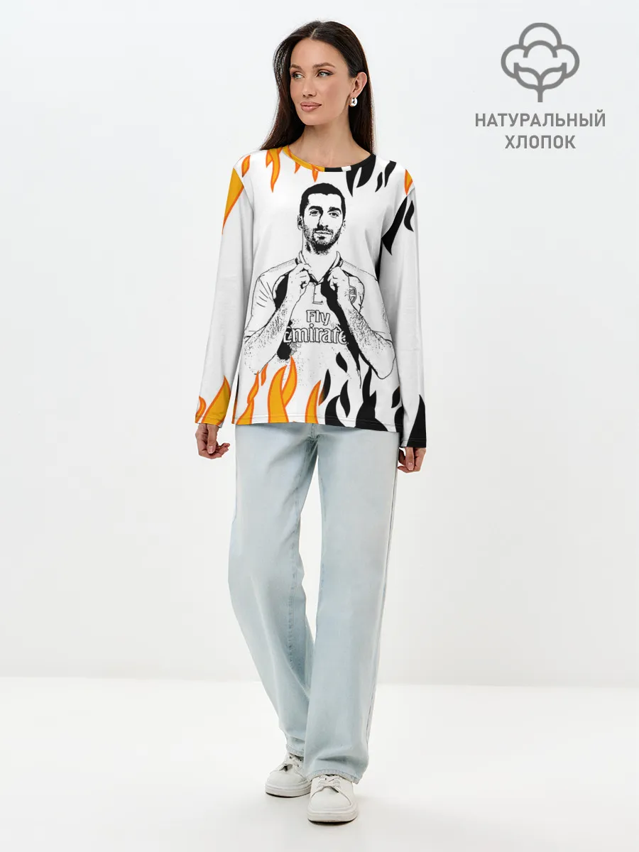 Лонгслив женский. Хлопок / Генрих Мхитарян