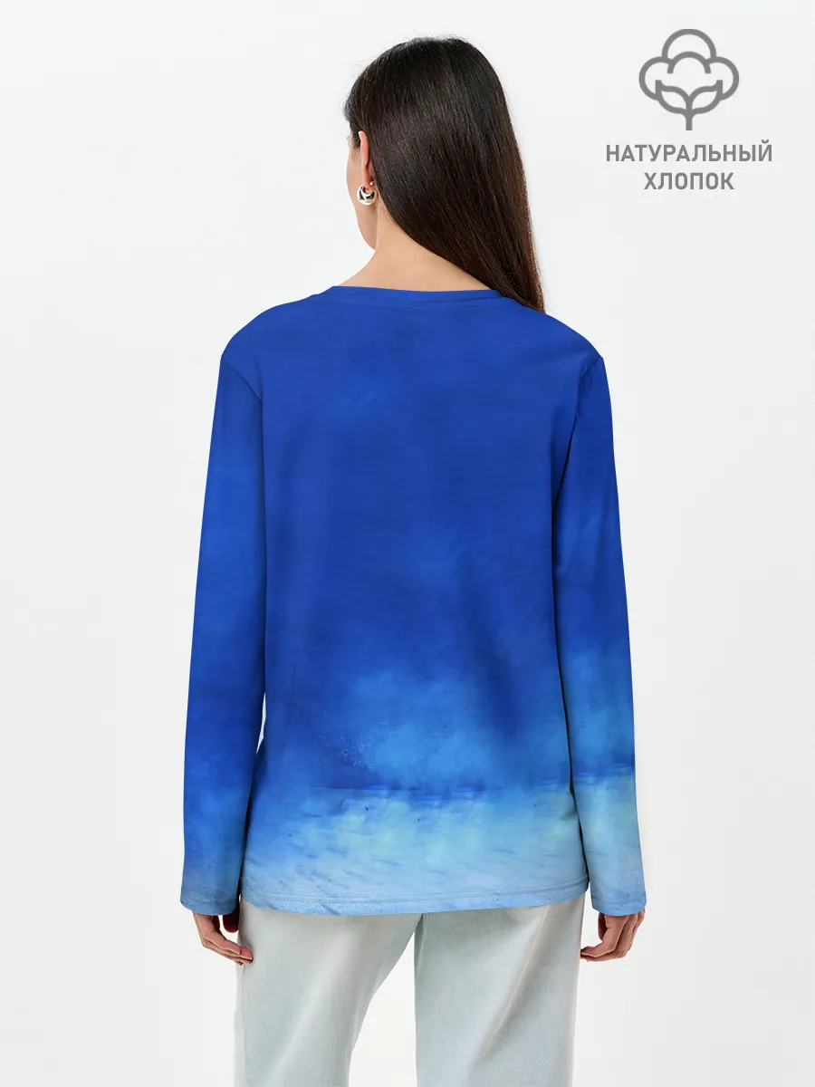 Лонгслив женский. Хлопок / СЕРХИО АГУЭРО / МАНЧЕСТЕР СИТИ