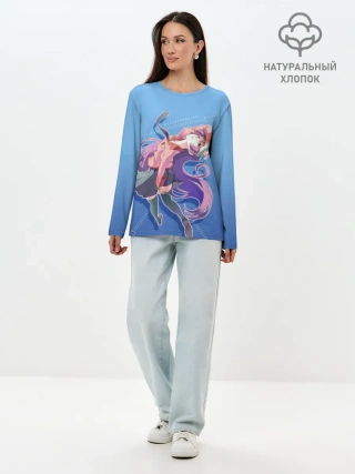 Лонгслив женский. Хлопок / Истории монстров