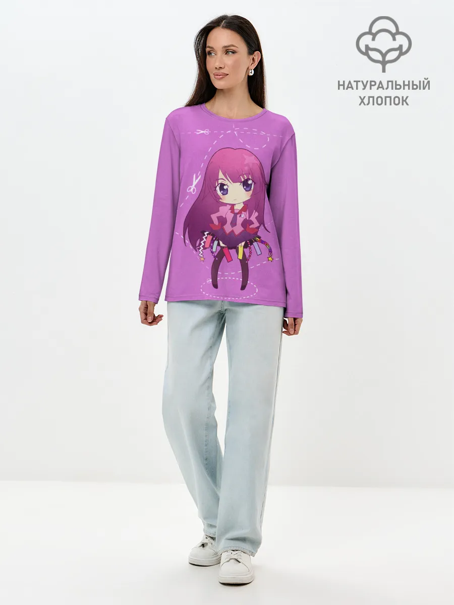 Лонгслив женский. Хлопок / Истории монстров