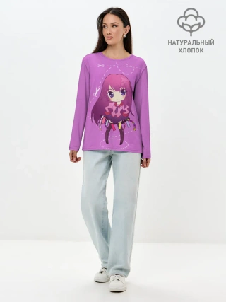 Лонгслив женский. Хлопок / Истории монстров