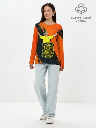 Лонгслив женский. Хлопок / Икер Касильяс/Iker Casillas