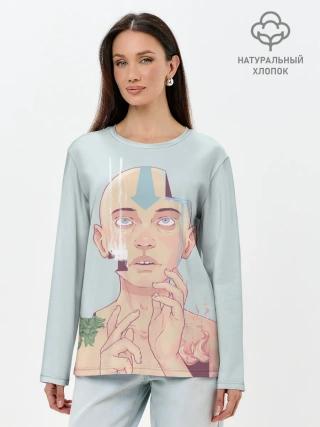 Лонгслив женский. Хлопок / The last airbender