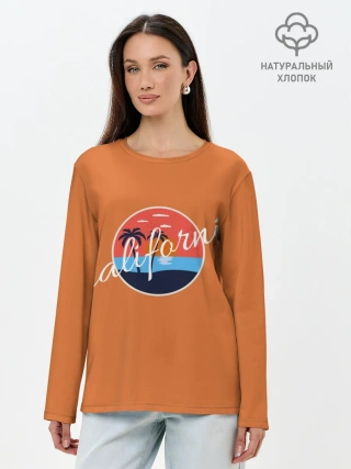 Лонгслив женский. Хлопок / California