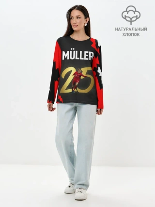 Лонгслив женский. Хлопок / ТОМАС МЮЛЛЕР / THOMAS MULLER
