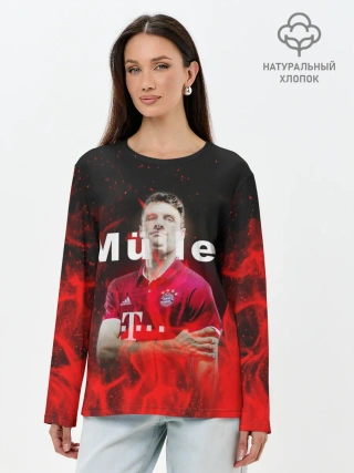 Лонгслив женский. Хлопок / ТОМАС МЮЛЛЕР / THOMAS MULLER