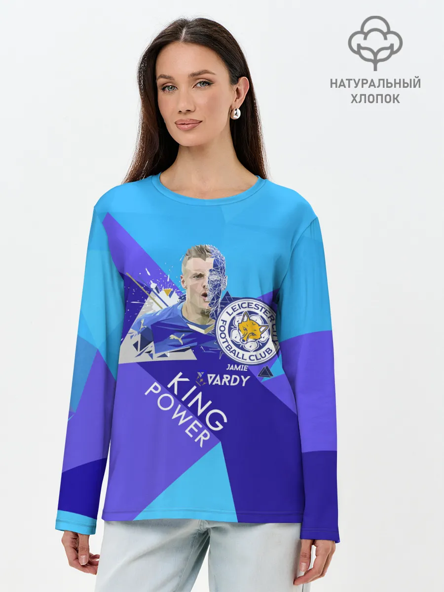 Лонгслив женский. Хлопок / Варди из Лестера