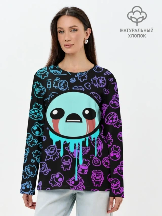Лонгслив женский. Хлопок / Blue Isaac