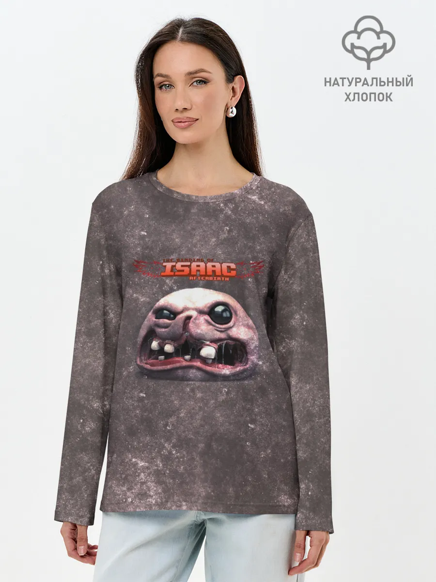 Лонгслив женский. Хлопок / The Binding of Isaac | ГОЛОВА